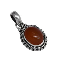 Red Onyx 925 Sterling Solid Silver Pendant Handmade Jewelry