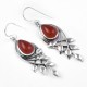 Red Onyx Dangle Earring 925 Sterling Silver Women Handcrafted Silver Earring Jewellery