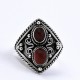 Red Onyx Ring 925 Sterling Silver Handmade Oxidized Silver Ring Jewelry