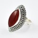 Red Onyx Ring 925 Sterling Silver Oxidized Silver Ring Jewellery Birthday Present Gift For Her