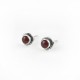 Red Onyx Round Shape 925 Sterling Silver Stud Earring Jewelry