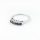 925 Sterling Silver Jewelry !! Rhodium Plated Blue Sapphire Ring Jewelry