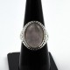 Rose Quartz Ring 925 Sterling Silver Boho Ring Birthstone Ring Silver Jewelry