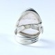 Rose Quartz Ring Pear Shape Handmade 925 Sterling Silver Ring Jewellery Gift For Her