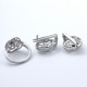 Sapphire Gemstone Jewelry Set Handmade 925 Sterling Silver Rhodium Polished Ring Earring Women Jewelry Set
