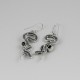 Snake Design Labradorite 925 Sterling Silver Earring Handmade Jewelry