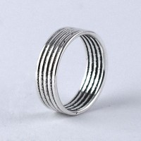 Silver Band Ring Handmade 925 Sterling Plain Silver Jewelry Round Shape Solitaire Ring Jewelry