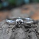 Skull Band Ring Solid 925 Sterling Silver Ring Handmade Oxidized Silver Jewellery