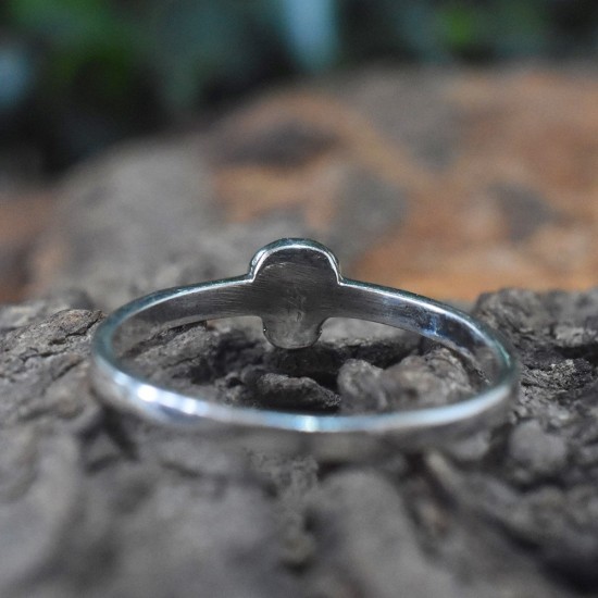 Skull Band Ring Solid 925 Sterling Silver Ring Handmade Oxidized Silver Jewellery
