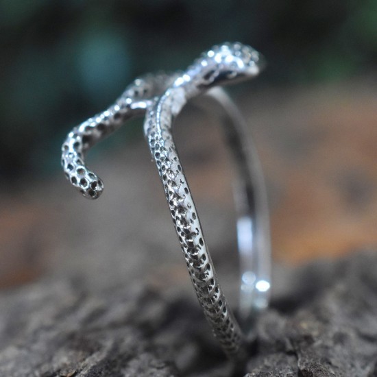 Snake Design Ring Solid 925 Sterling Silver Indian Silver Jewelry Manufacture Silver Jewelry