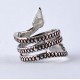 Snake Shape 925 Sterling Plain Silver Ring Oxidized Silver Jewelry Artisan Design Jewelry