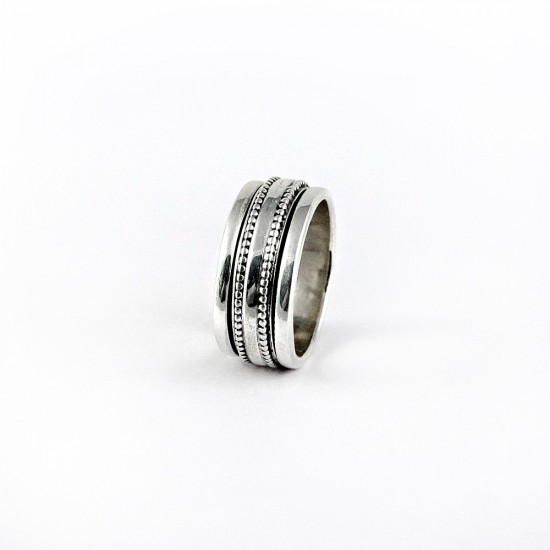 Spinal Band Ring 925 Sterling Plain Silver Jewelry Gift For Her