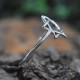 Star Shape Silver Band Ring 925 Sterling Silver Ring Women Ring Handmade Silver Jewellery