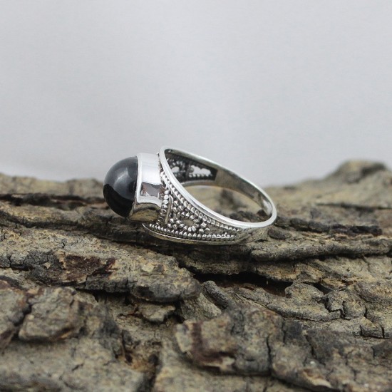 Amazing Gift !! Black Onyx 925 Sterling Silver Handmade Ring