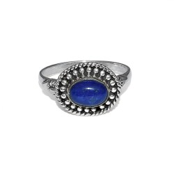Stunning Lapis Lazuli 925 Sterling Silver Birthstone Ring Jewelry Indian Silver Jewelry