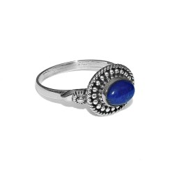 Stunning Lapis Lazuli 925 Sterling Silver Birthstone Ring Jewelry Indian Silver Jewelry