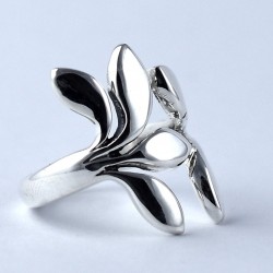 Adjustable Fancy Shape Ring Handmade 925 Sterling Plain Silver Ring Jewellery Wholesale Silver Jewellery