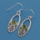 Sunshine Green Peridot Drops Earring Handmade Silver Jewelry 925 Sterling Silver Jewelry