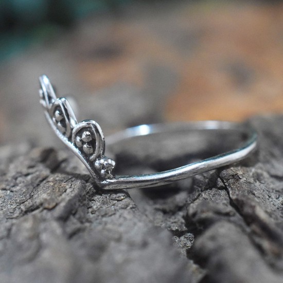 Tiara Ring Band Ring Handmade Silver Ring Women Ring Jewelry Solid 925 Sterling Silver Jewelry