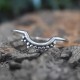 Tiara Ring Oxidized Silver Jewelry Solid 925 Sterling Silver Handmade Band Ring Jewelry Gift For Her