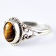 Tiger Eye Ring Handmade 925 Sterling Silver Boho Ring Birthstone Ring Jewellery Gift For Her