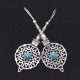 Turquoise Drop Earring Oxidized Silver Jewellery 925 Sterling Silver Women Handcrafted Jewellery