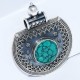 Turquoise Pendant 925 Sterling Silver Handmade Silver Jewelry Wholesale Silver Jewelry