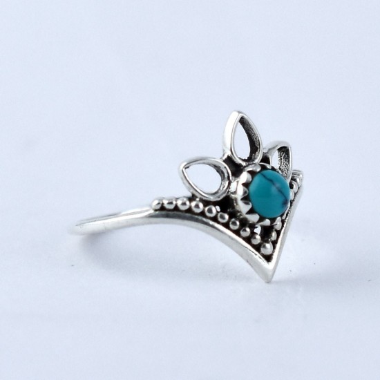 Turquoise Ring 925 Sterling Silver Boho Ring 925 Stamped Handmade Jewelry