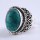Turquoise Ring 925 Sterling Silver Handmade Oxidized Silver Jewelry Wholesale Jewelry
