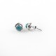 Turquoise Stud Earring 925 Sterling Silver Women Fashion Jewelry