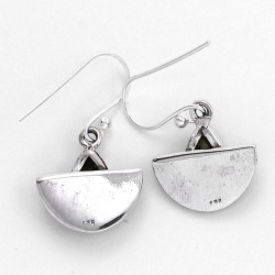 Unique Design Oxidized Silver Jewelry Peridot Gemstone Earring 925 Sterling Silver Drop Earring Jewelry