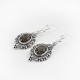 Amazing !! Smoky Quartz Gemstone Silver Earring Handmade Silver Jewelry