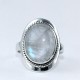 White Rainbow Moonstone Ring Oval Shape 925 Sterling Silver Wholesale Silver Jewelry Manufacture Silver Jewelry