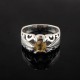 Amazing Yellow Citrine 925 Sterling Silver Ring Birthday Ring Jewelry Gift For Her