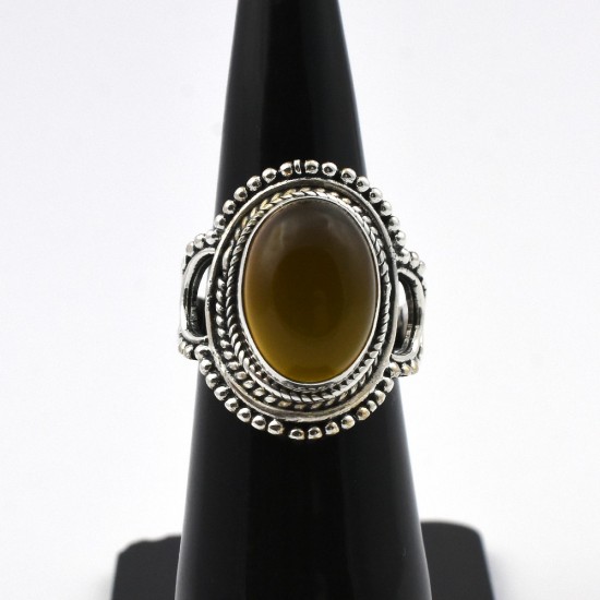 Yellow Onyx Ring 925 Sterling Silver Handmade Ring Indian Silver Jewelry Exporter