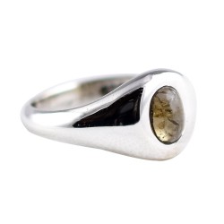 Yellow Tourmaline Ring Oval Shape 925 Sterling Silver Jewelry Manufacture Silver Ring Jewelry