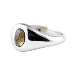 Yellow Tourmaline Ring Oval Shape 925 Sterling Silver Jewelry Manufacture Silver Ring Jewelry
